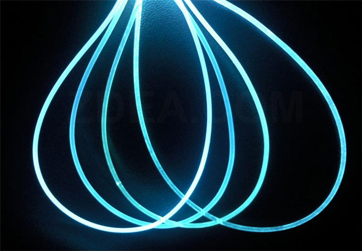 Fibra òptica plàstica amb súper emissió lateral
